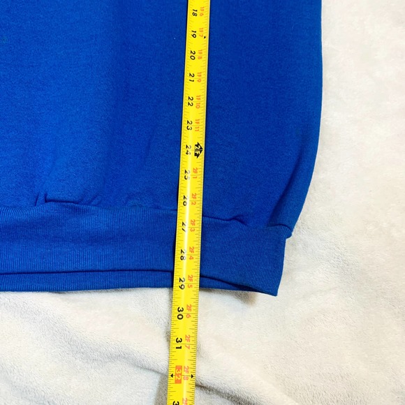 VTG 80's I Drove Alaska Hiway Goofy Blue Crewneck Sweatshirt Sz XL - Picture 8 of 8